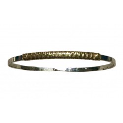 Bracciale acciaio e oro