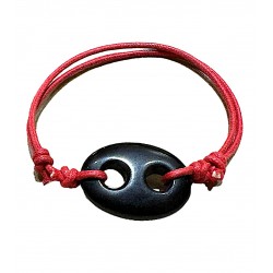 Bracciale ossidiana maglia...