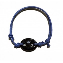Bracciale ossidiana maglia...