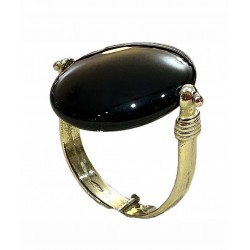 Obsidian ring