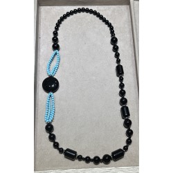 Collana ossidiana e pasta...