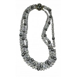 Collana quarzo e strass