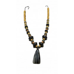Collana agata e argento...