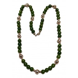 Collana giada e lava d'orata