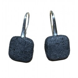 Stromboli lava earring