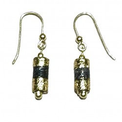 Lava stone earring covered...