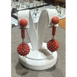 Ciondolo corallo tessito