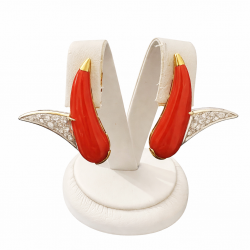 Orecchino corallo