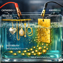 Yellow gold plating of a...