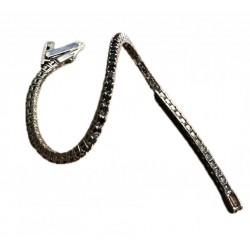 Obsidian tennis bracelet