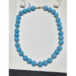 Collana pasta turchese