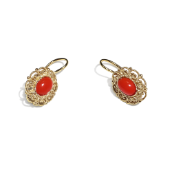Orecchino corallo