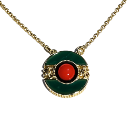 colier agata e corallo