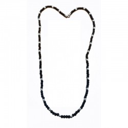 Collana ossidiana e perle