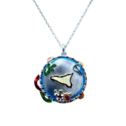 Collana tamburello siciliano