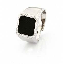Obsidian ring