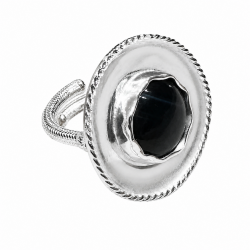Anello ossidiana riproduzione