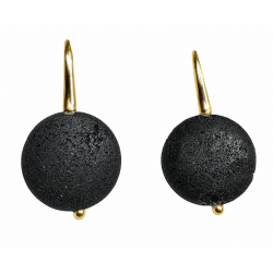 Lava stone earring