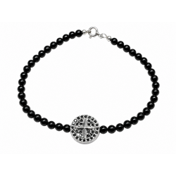 Bracciale ossidiana con...