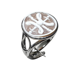 Anello cammeo con simbolo...