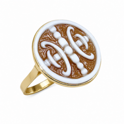 Lipari symbol cameo ring