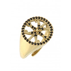 Ring symbol of Lipari obsidian